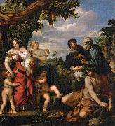 Pietro da Cortona The Alliance of Jacob and Laban oil painting on canvas
